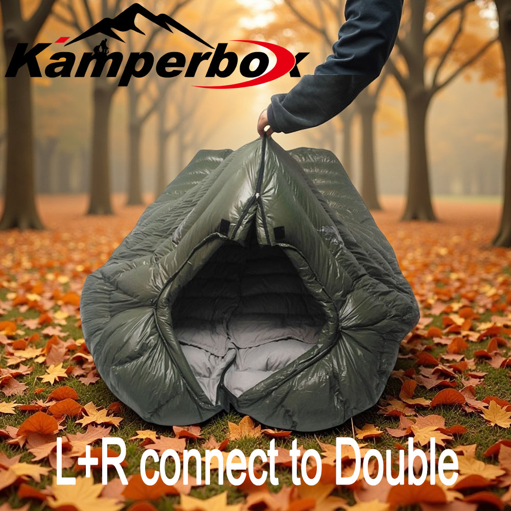 Kamperbox Outdoor Down Sleeping Bag Winter Warm And Waterproof Outdoor Sleeping Bag Camping Tourism Down Sleeping Bag