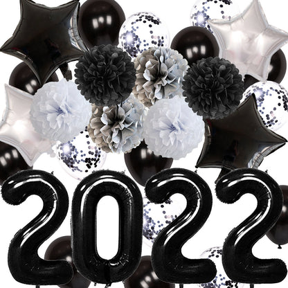 New Year Party Balloons New Year Decoration Balloon Set