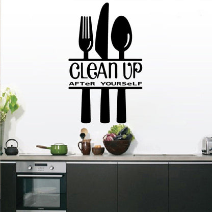 Kitchen Decoration Restaurant Window Glass Decals