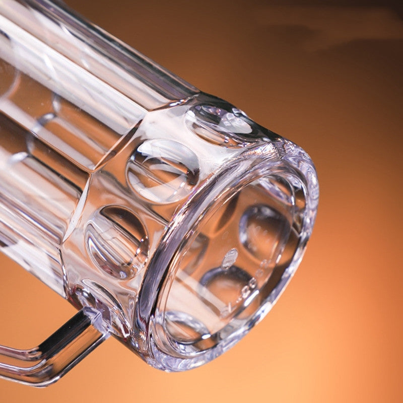 Household Large-capacity Acrylic Drop-proof Beer Mug With Handle