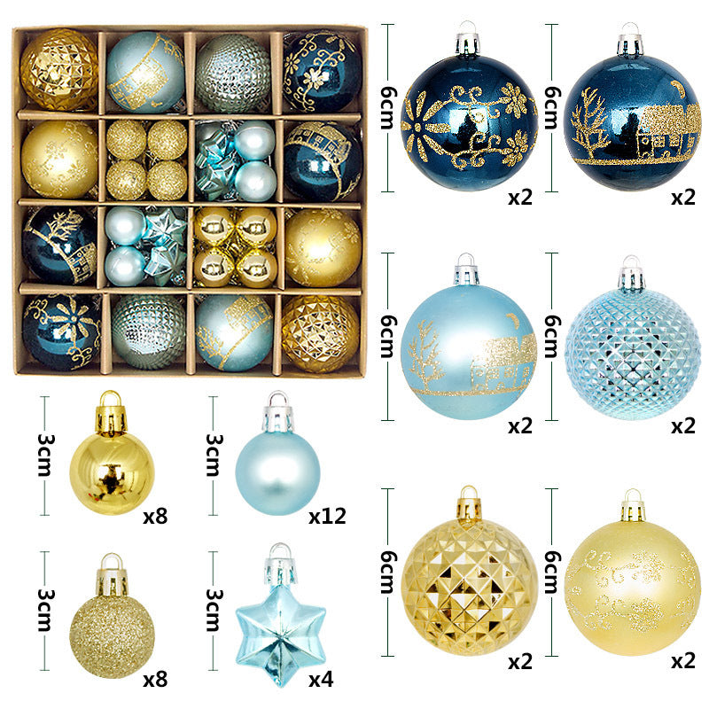 Painted Christmas Ball Paper Box Decoration Pendant