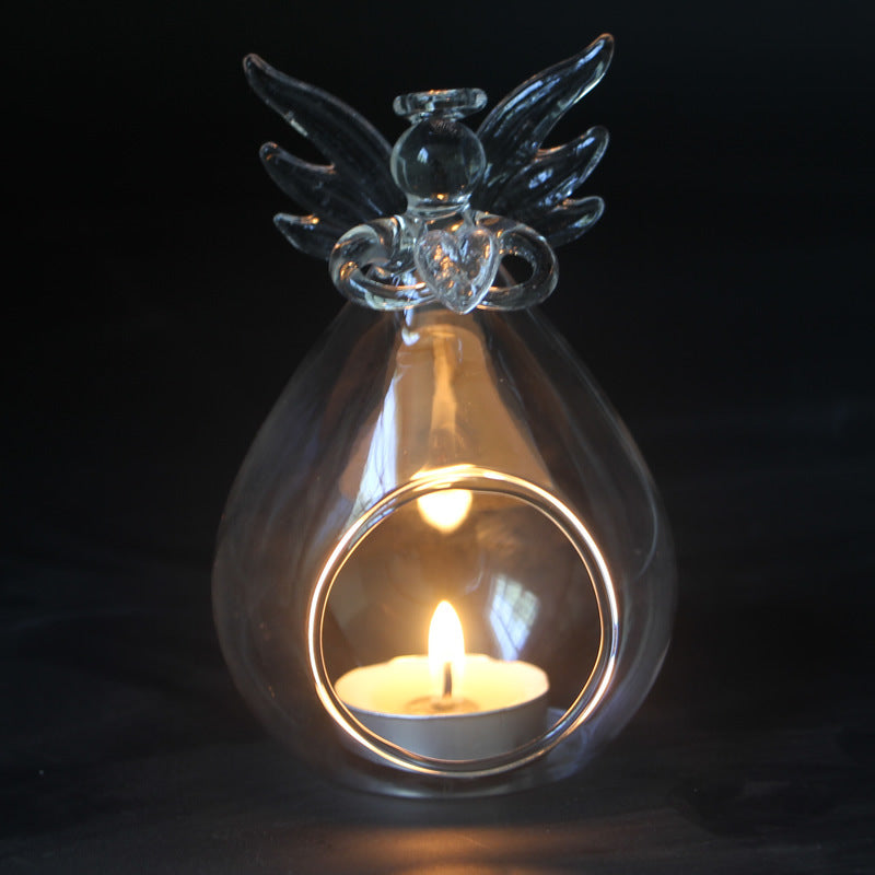Wishing angel candle holder