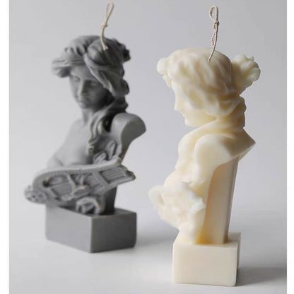 Piano woman like candle mold