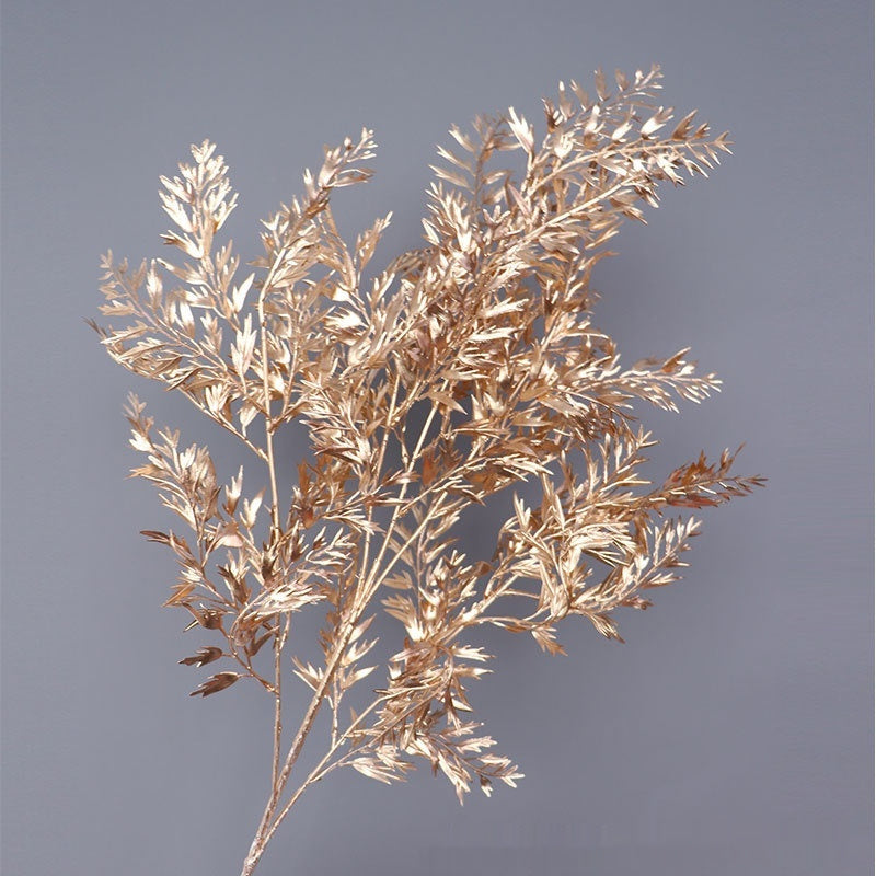 Gold Artificial Flower Bucket Lunar New Year Flower Decoration