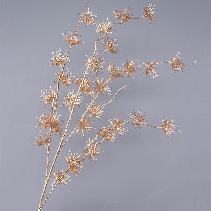 Gold Artificial Flower Bucket Lunar New Year Flower Decoration