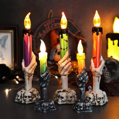 Halloween Decoration Props Skull Manual Light Creative Ornaments