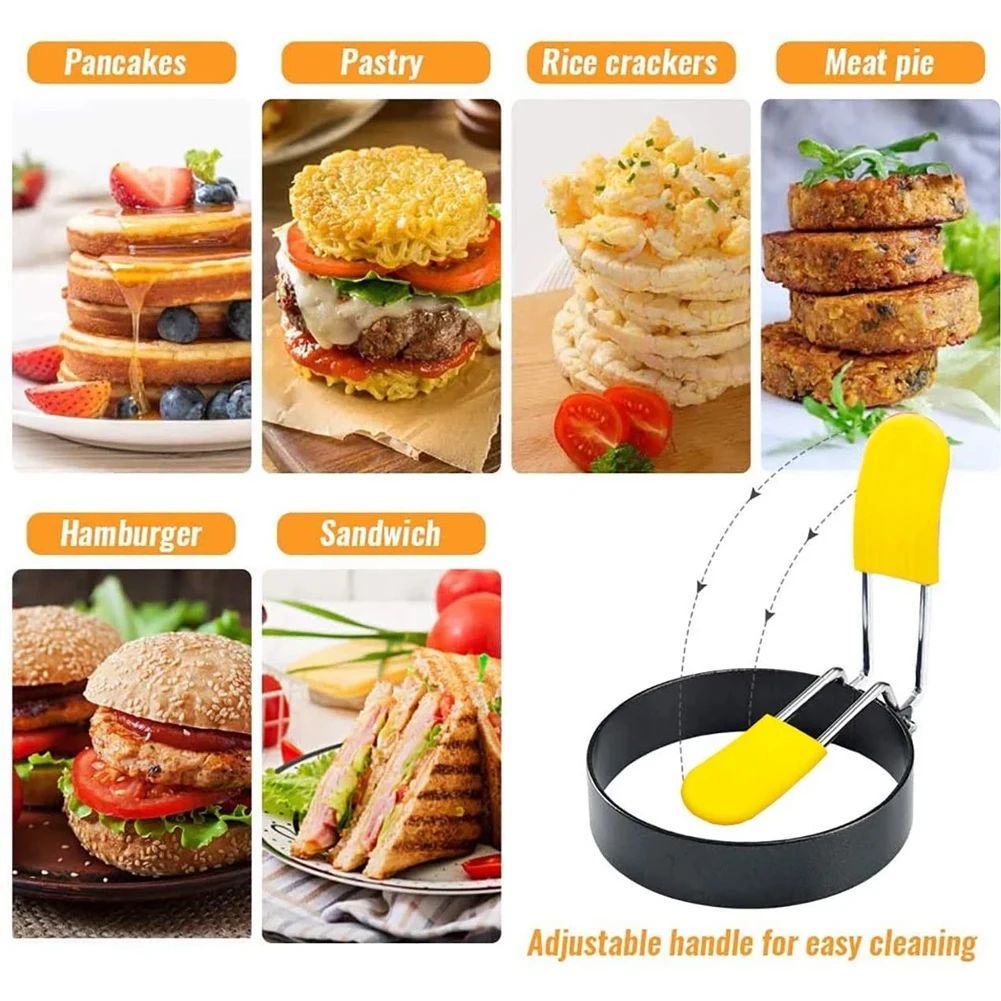 UFO STYLE Metal Fried Egg Pancake Ring Omelette Fried Egg Round Shaper Eggs Mold For Cooking Breakfast Pan Oven Kitchen