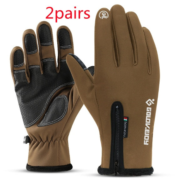 Motorcycle Gloves Moto Gloves Winter Thermal Fleece Lined Winter Water Resistant Touch Screen Non-slip Motorbike Riding Gloves