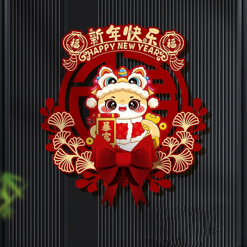 Creative New Year Door Decoration Supplies