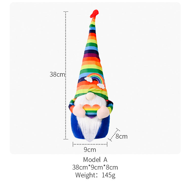 Rainbow Doll Faceless Doll