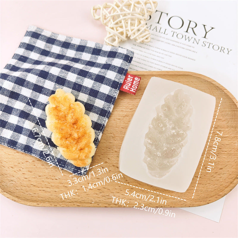 Creative Replica Bread Silicone Fondant Cake Decoration Tool DIY Handmade Pinch Mold