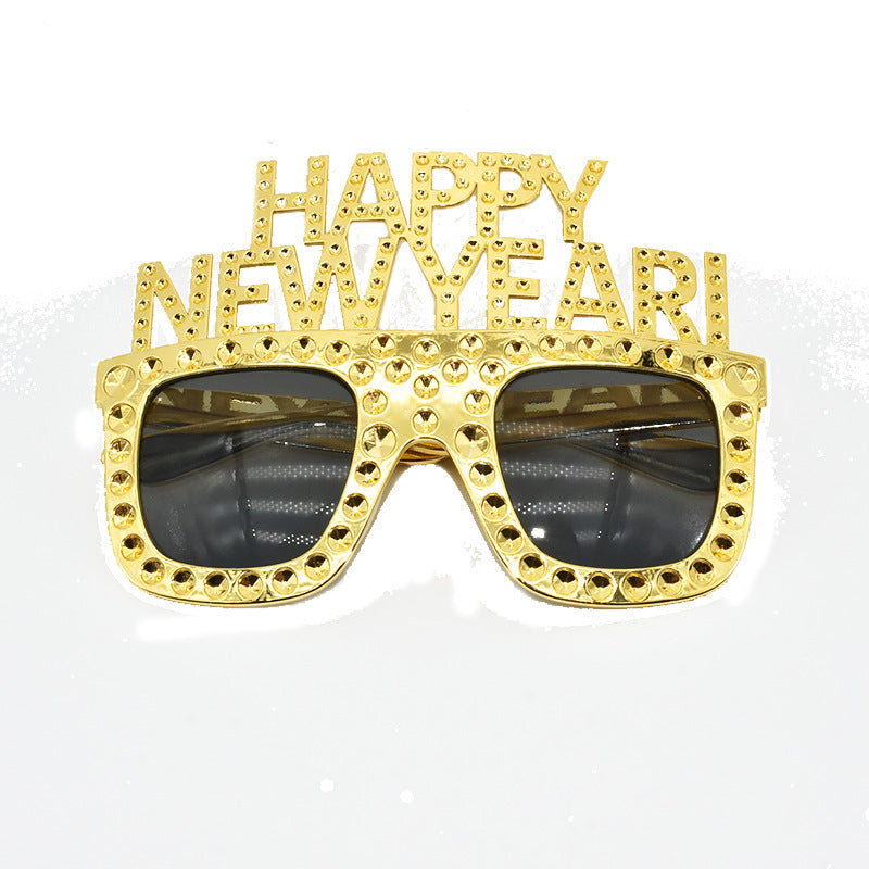 HAPPY NEW YEAR Funny Glasses NEW YEAR Party Glasses