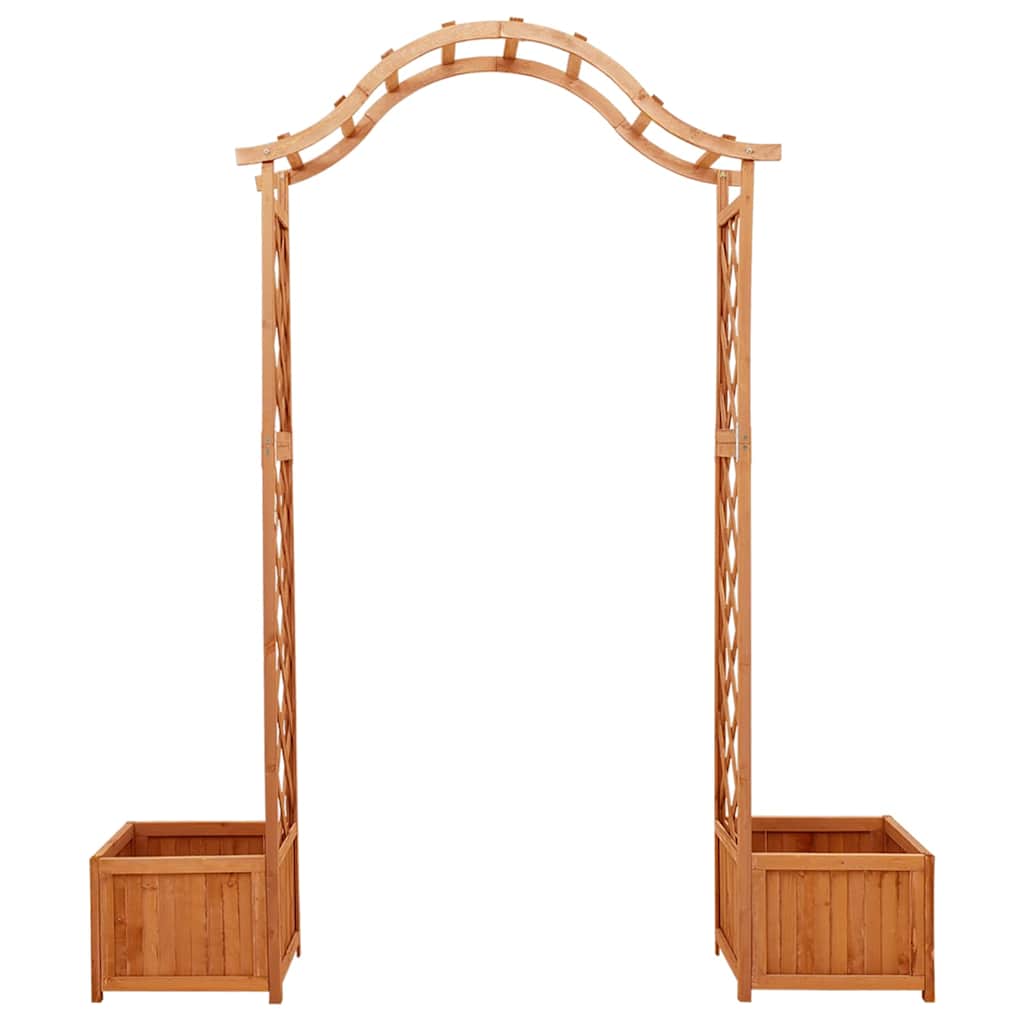 Garden Pergola with Flower Box, Solid Fir Wood,   Garden Pergola