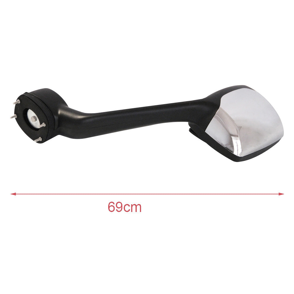 Right Chrome Hood Mirrors For Kenworth T680 , Peterbilt 579 587 W,Mounting Kit