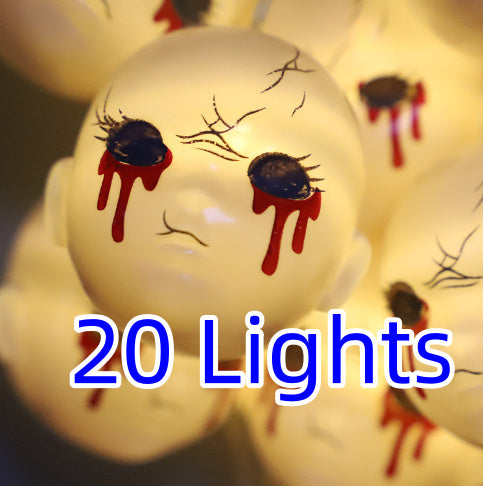 LED Halloween Decoration Atmosphere Layout Grimace Lighting Chain