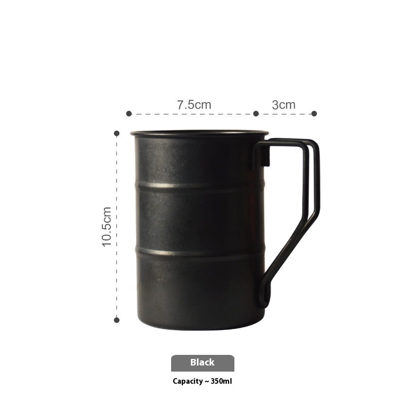 Distressed Camping Mug Outdoor Stainless Steel Coffee Cup