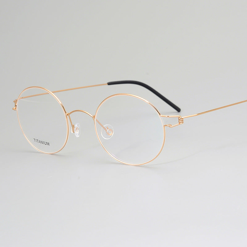 Screwless Vintage Pure Titanium Glasses Frame