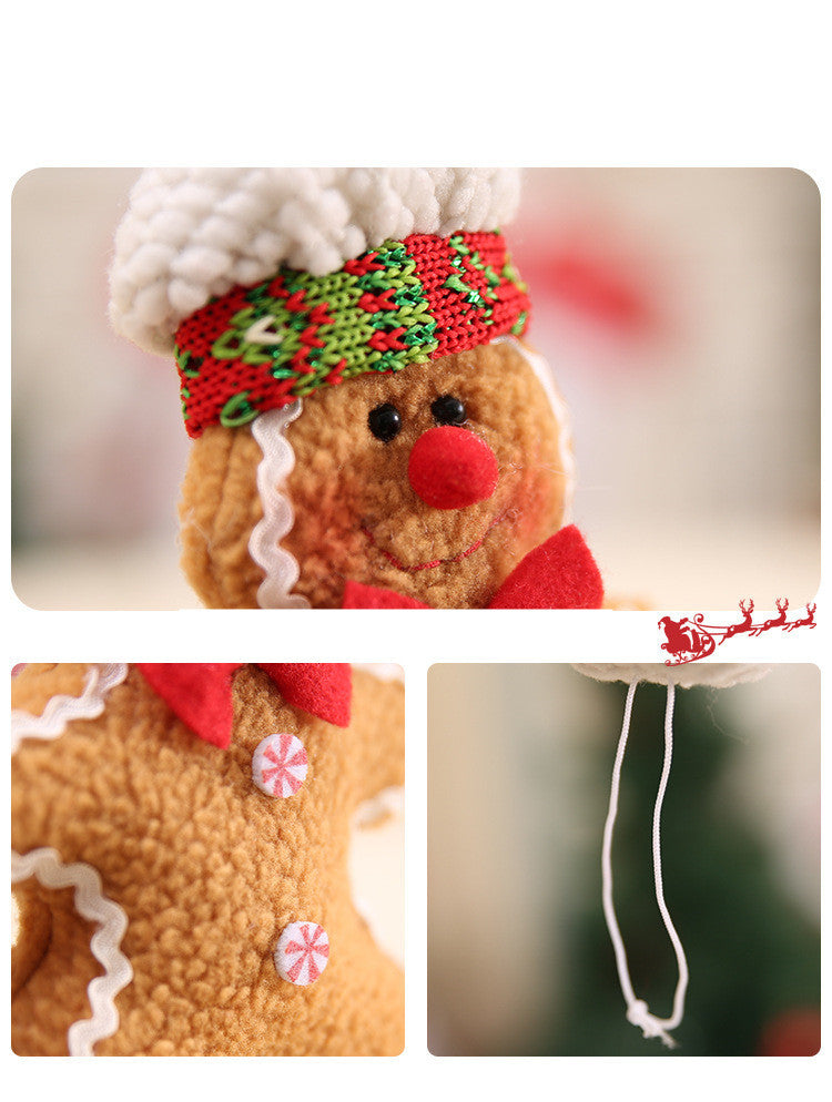 Christmas Pendant Biscuit Man Plush Decoration Doll