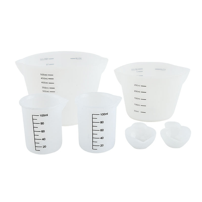 Multi-specification Silica Gel Measuring Cup 6-piece Set
