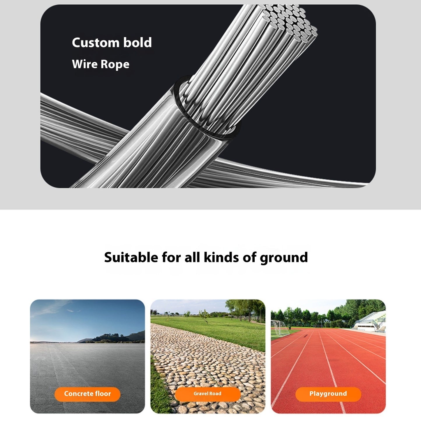 Racing Fitness Sports Training Color Ring Buckle Skipping Rope