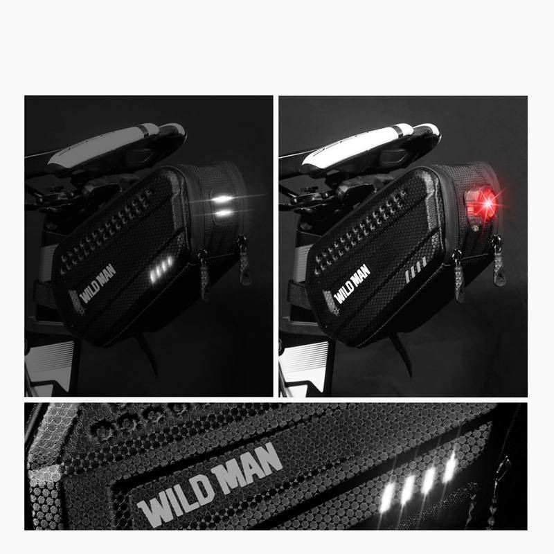 Bicycle hard shell saddle bag riding accessories