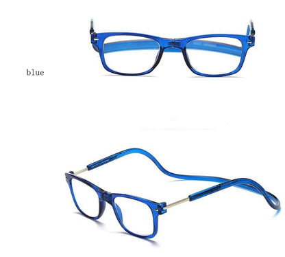 Portable Magnetic Absorption Hang Neck Reading Glasses Men Magnet Reading Glasses Women Diopter Glasses