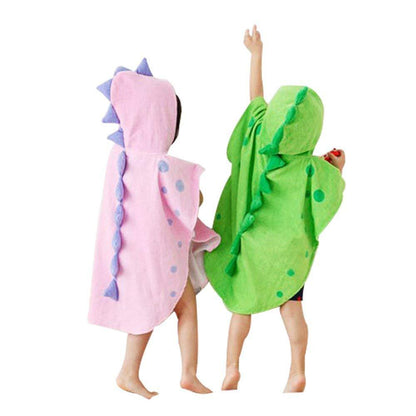 Infant cotton absorbent and breathable cartoon bathrobe