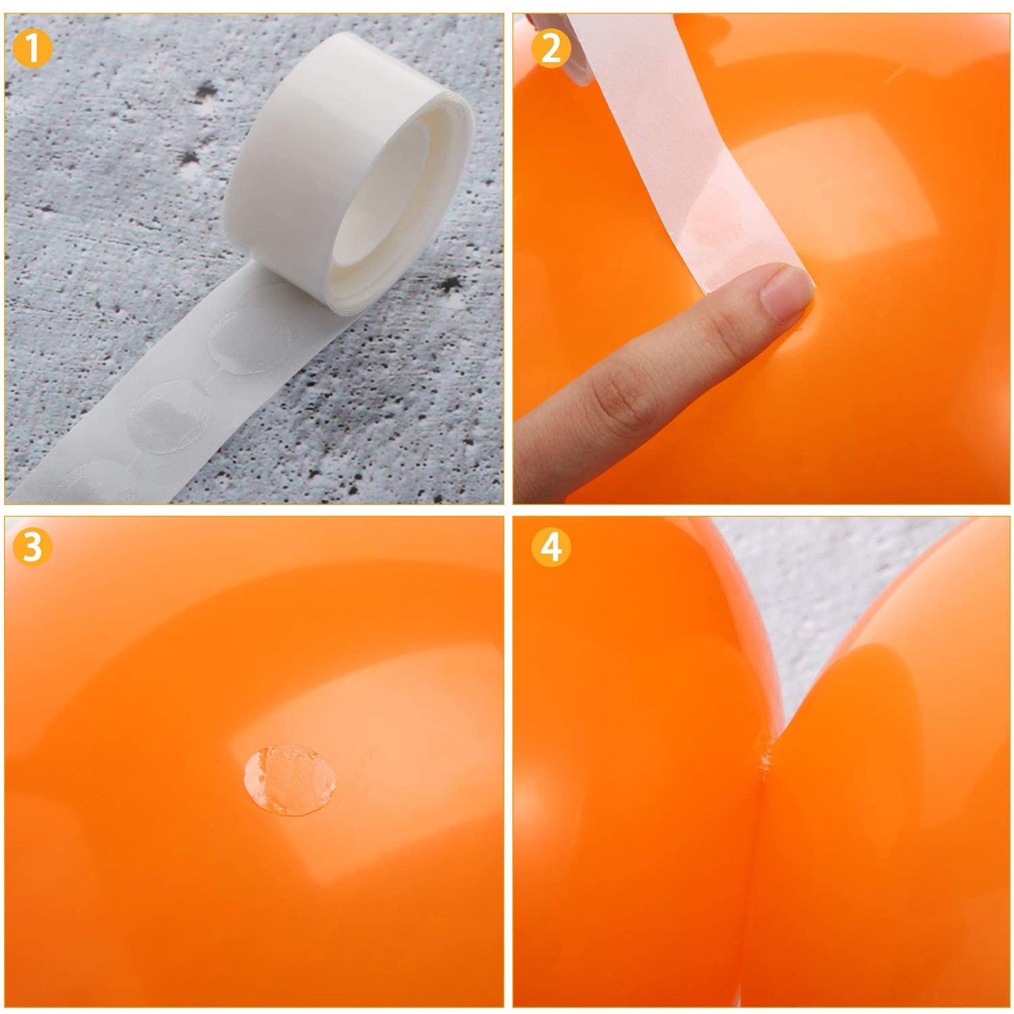 Bat Sticker Halloween Black Orange Party Decoration