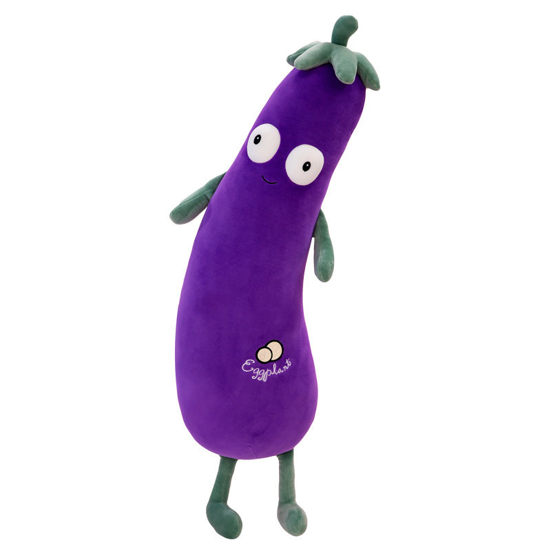 Eggplant doll with pillow doll plush toy