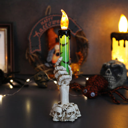 Halloween Decoration Props Skull Manual Light Creative Ornaments