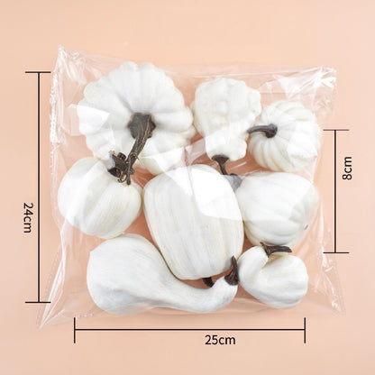 Autumn Pastoral Style Simulation Pumpkin Acorn Maple Leaf Pine Cone Halloween Diy Decoration Props