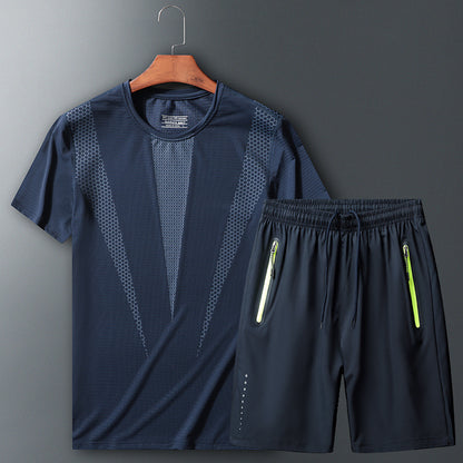 Leisure Sports Breathable And Quick-drying Two-piece Sportswear Suit