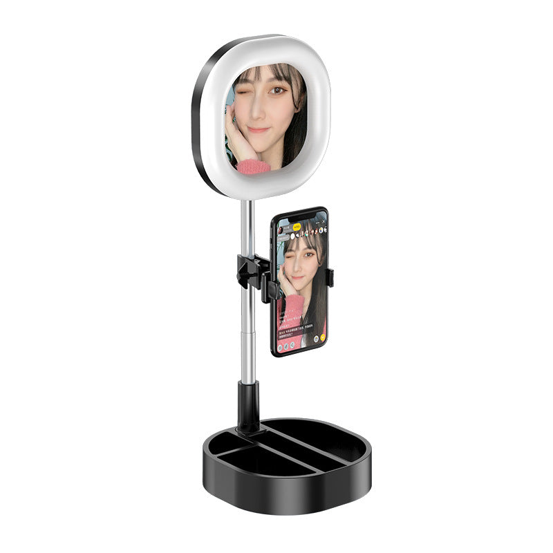 Telescopic folding RGB live fill light