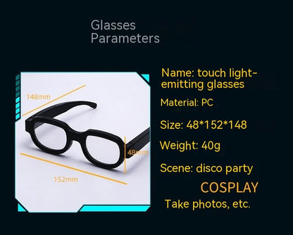 New LED Goggles Luminous Glasses Eccentric Personality Ball Performance Glasses