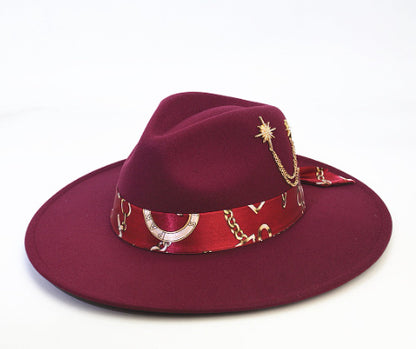 Wool-like Autumn And Winter Felt Cap British Woolen Hat