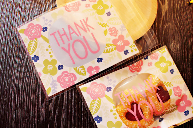 Baking Package Candy Bag Biscuits Bag Small Dessert Bag Handmade Soap Self-adhesive Bag