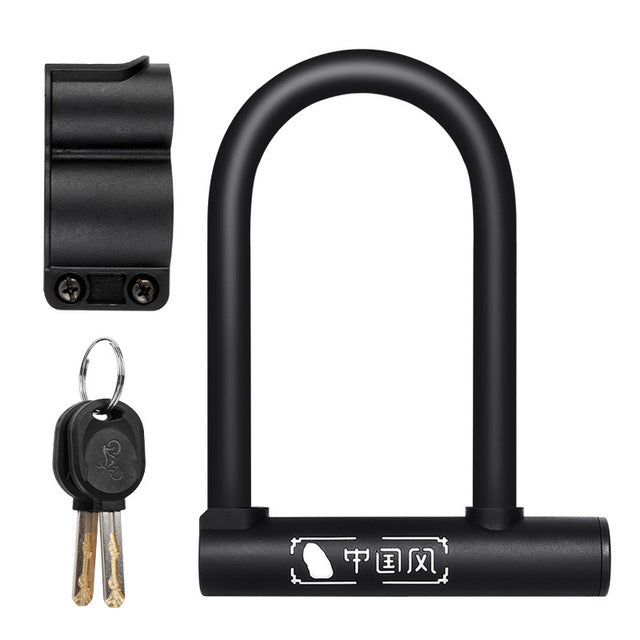 Bicycle U-lock motorcycle anti-theft lock