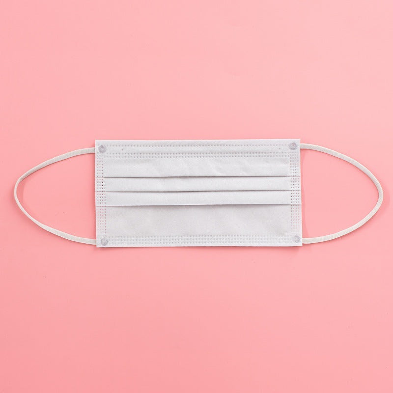 Fashion Milk Tea Color Soft Disposable Mask 5MM Wide Ears