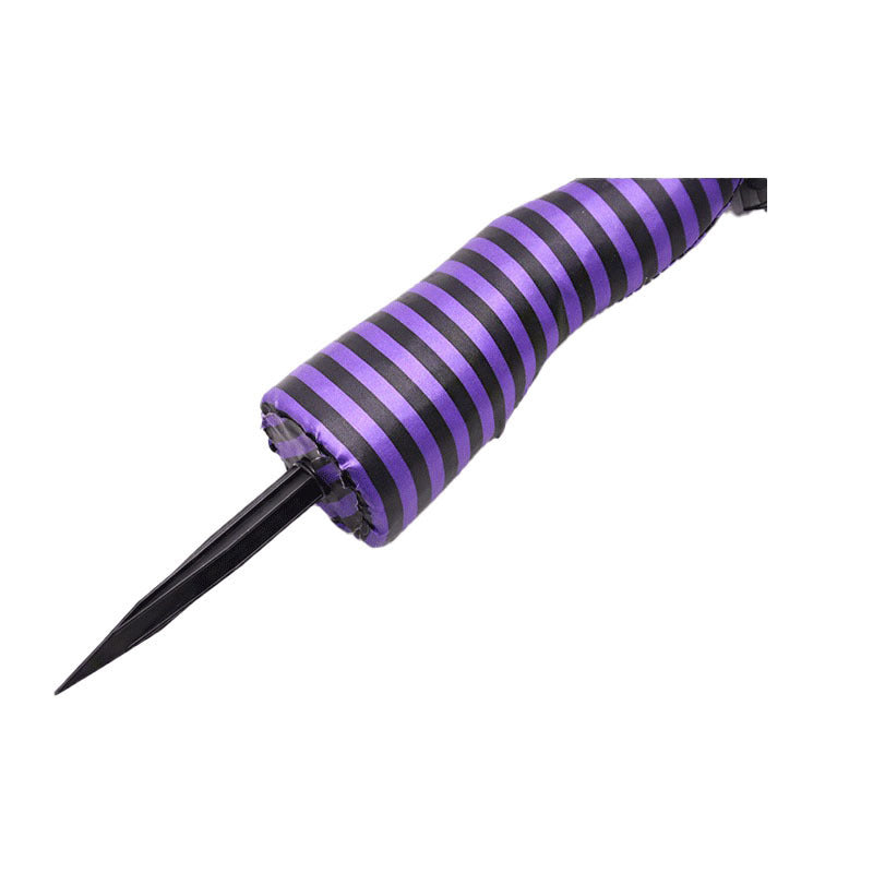 Halloween Striped Witch High Heels Garden Decoration Ornament