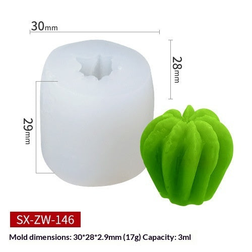 3D Succulent Silicone Candle Mold Cupcake Mold