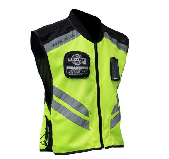 Motorcycle riding reflective vest