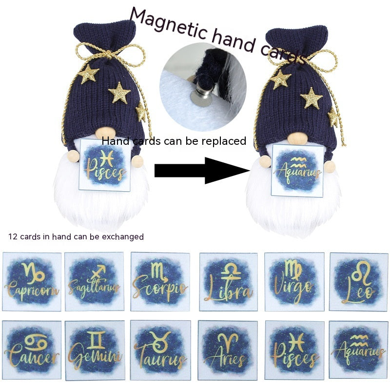 DIY Twelve Constellation Doll Ornaments Knitted Doll