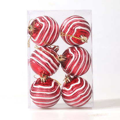 6cm Decorative Special-shaped Ball Christmas Tree Decoration Props