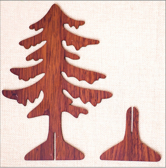 Wooden Inserts Christmas Tree Desktop Decoration Ornaments