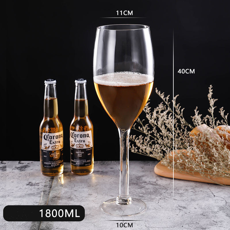 Household Large-Capacity Glass Tall Beer Mug