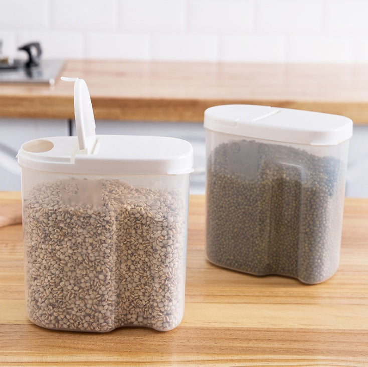 Whole grains sealed cans plastic kitchen food storage box