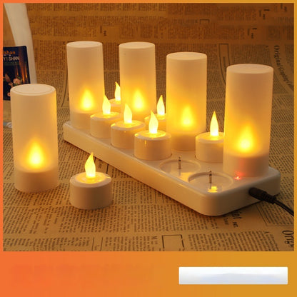 Plastic LED Electronic Candle Decorative Candle Light