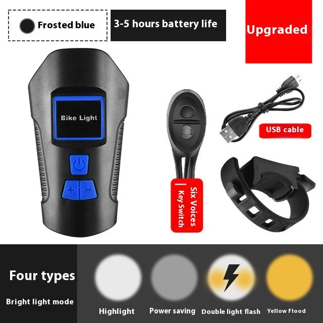 Bicycle Light Accessories USB Charging With Speaker Code Meter