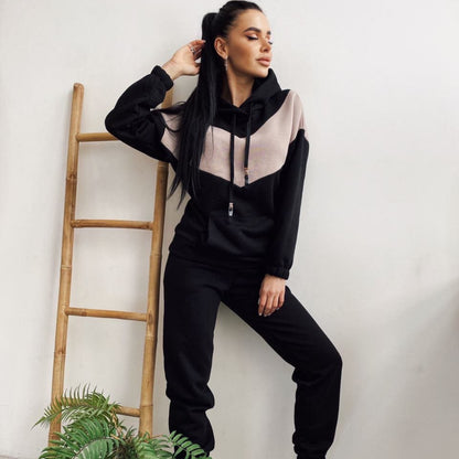 Two Piece Sports And Leisure Sweater Suit