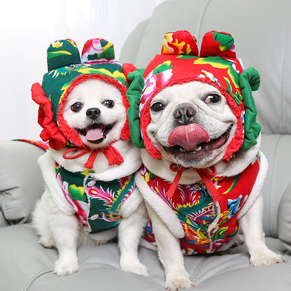 New Year Dress Dress Pet Dog Cat Clothes